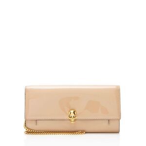 Alexander McQueen Patent Leather Skull Wallet on Chain